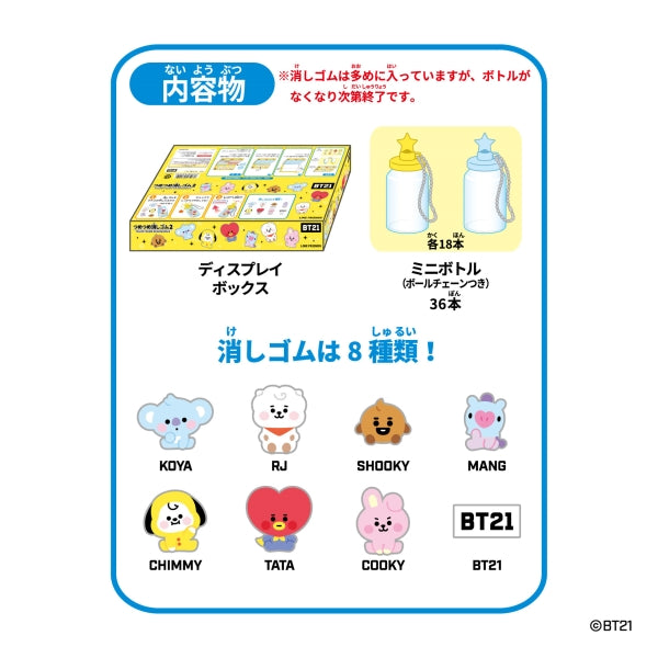 BT21 - Mini Erasers in Bottle