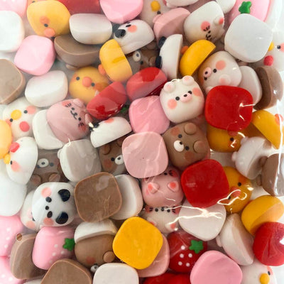 DIY Kawaii Cabochons Cube Friends - Zakje 5 Stuks