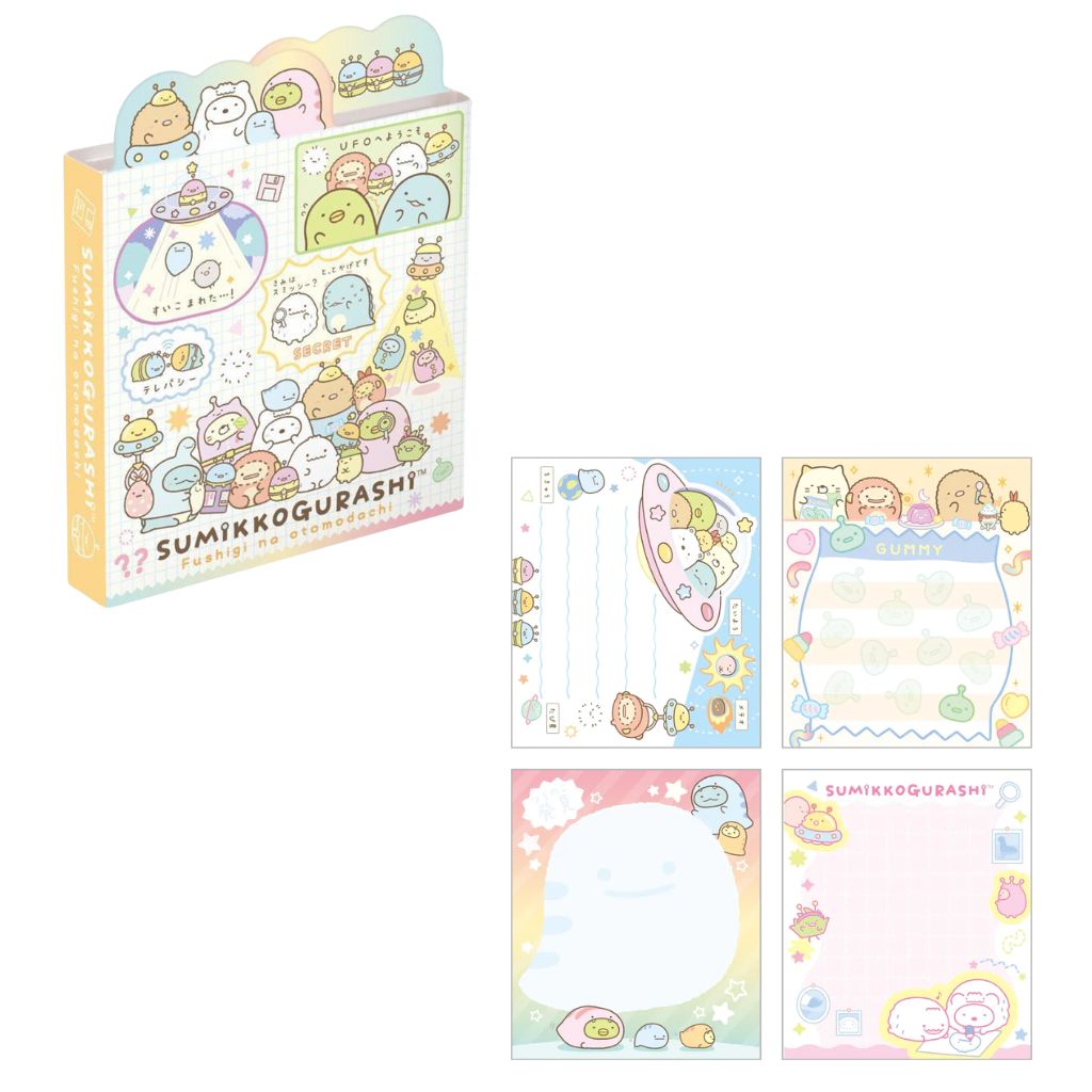 Uitklapbaar Memoblok Klein - Sumikko Gurashi Space - Kies je design