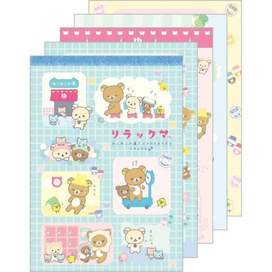 Memoblok Groot - Rilakkuma Cat Public Bathhouse - Blue