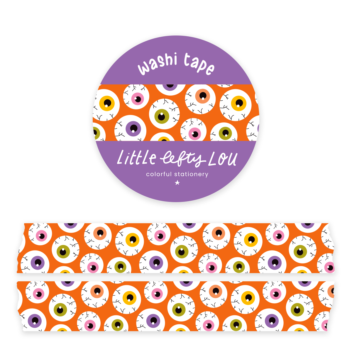 Washi Tape - Eyeballs - Little Lefty Lou