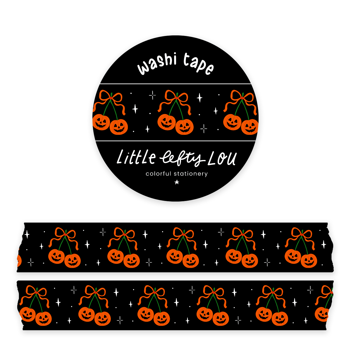 Washi Tape - Cherry Pumpkin - Little lefty Lou