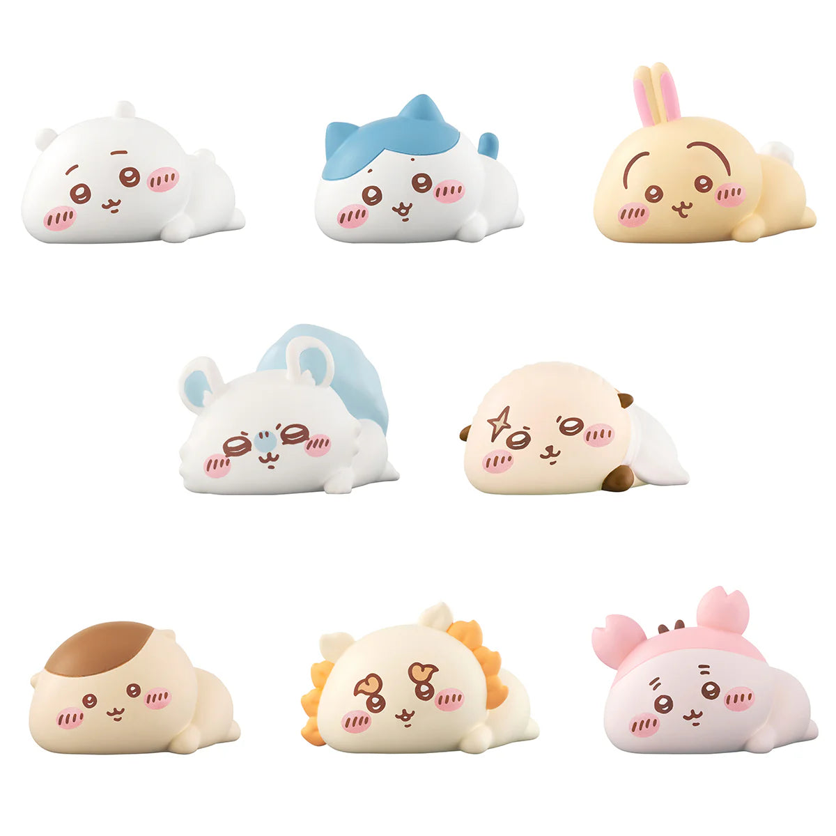 Bandai Mochiri Kororin Chiikawa Soft Figure + Chewing Gum