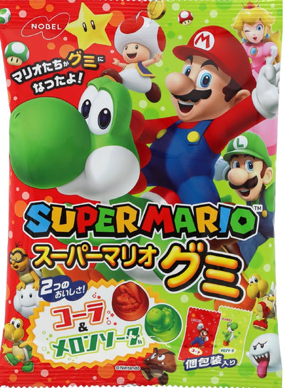 Super Mario Gummy - Melon & Cola Flavour 85gram THT 30-4-2024