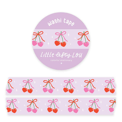 Washi Tape - Cherry Hearts - Little Lefty Lou