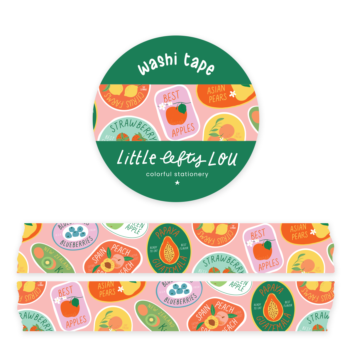 Washi Tape - Fruits Sticker