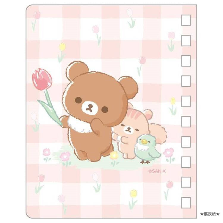 Notebook klein Rilakkuma Chairoi Koguma No Otomodachi - Pink