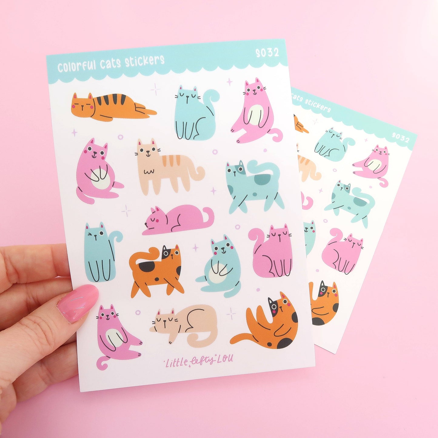 Stickervel Colourful Cats