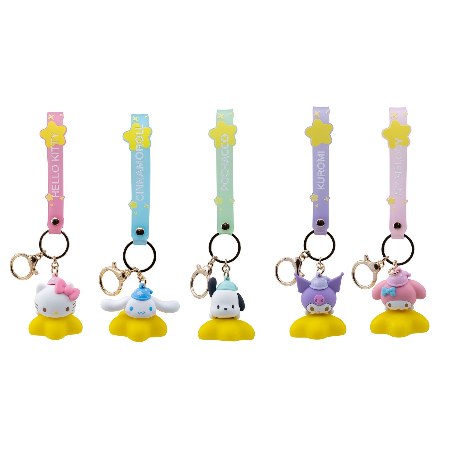 Hello Kitty and Friends - Keychain with Strap Star Series met lampje - Pick one