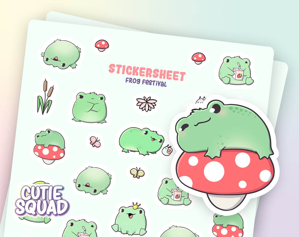 Stickervel - Frog Festival 2.0 - CutieSquad