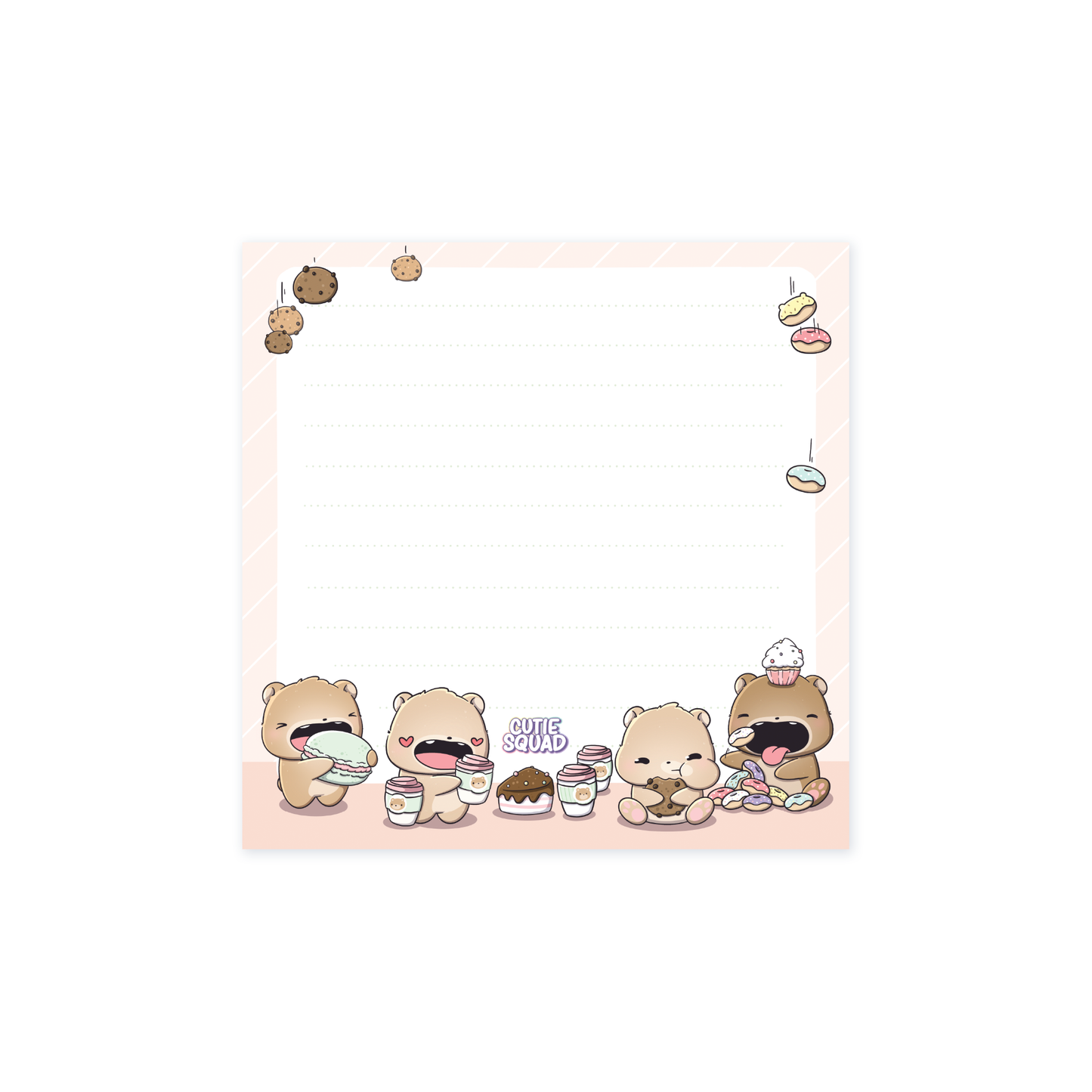 Mini Sticky Notes - Bear Café - CutieSquad