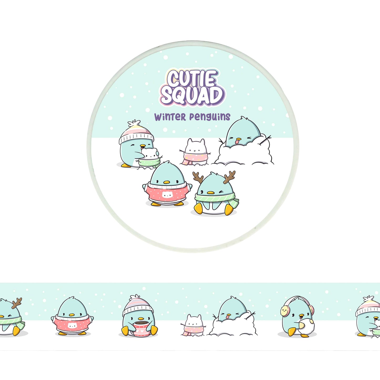 Washi Tape - Winter Penguins - CutieSquad