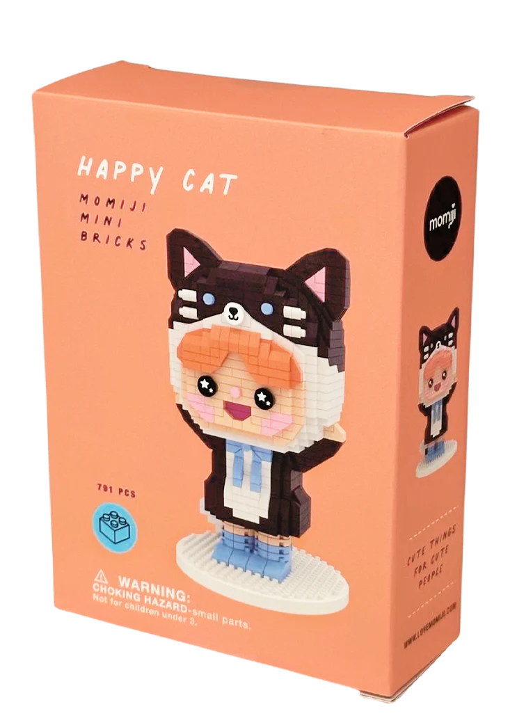 Momiji Mini Bricks - Build your own Momiji Doll - Happy Cat