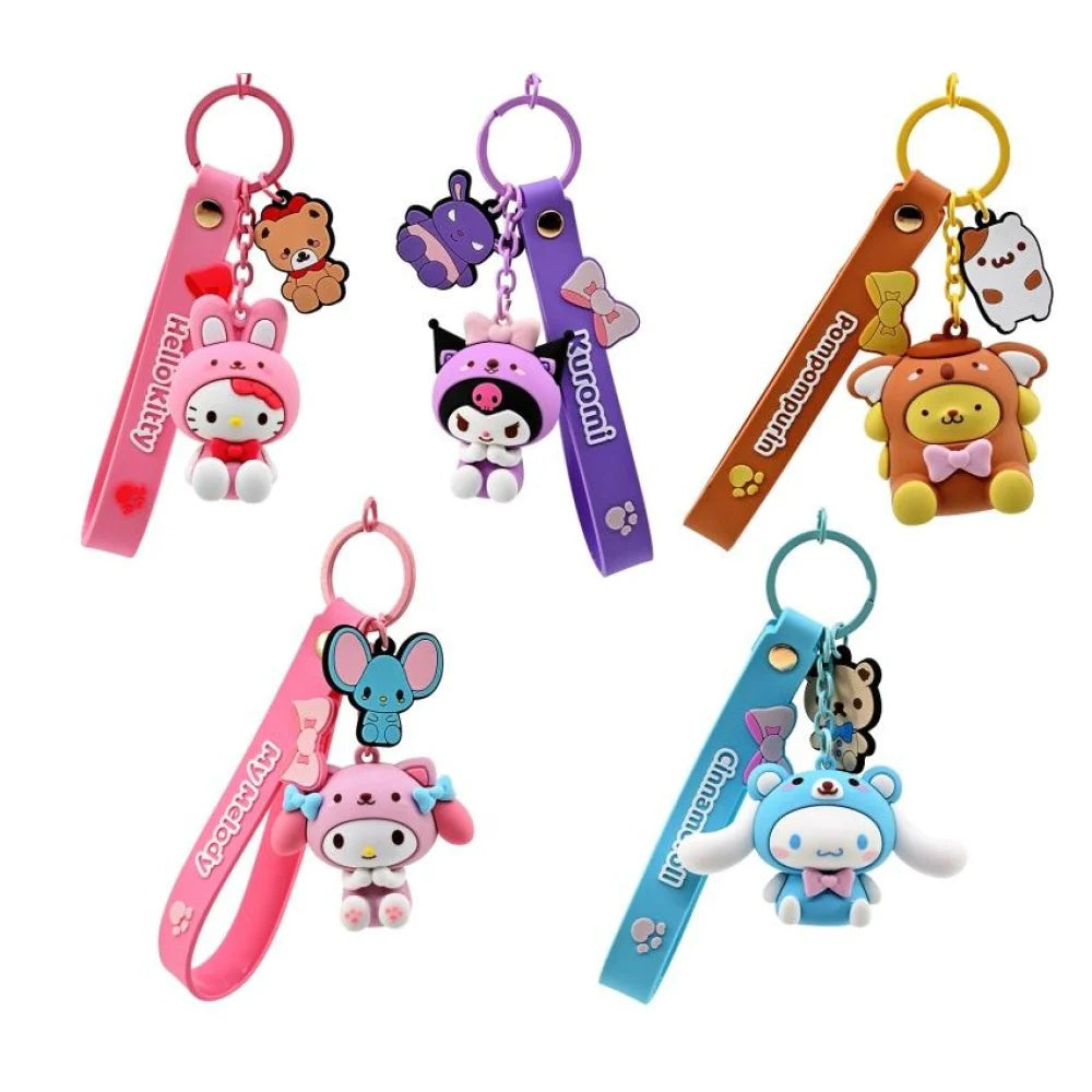 Hello Kitty and Friends - Keychain with Strap Animal Series - Pick one