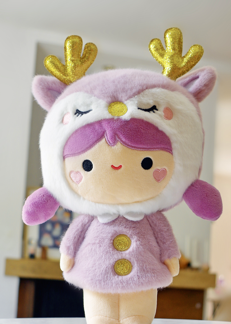 Momiji Plush Doll - Twinkle Plum