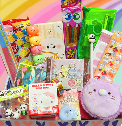 Kawaii Surprise Box ✨ - Colourful Edition 🌈💖 (16 producten)