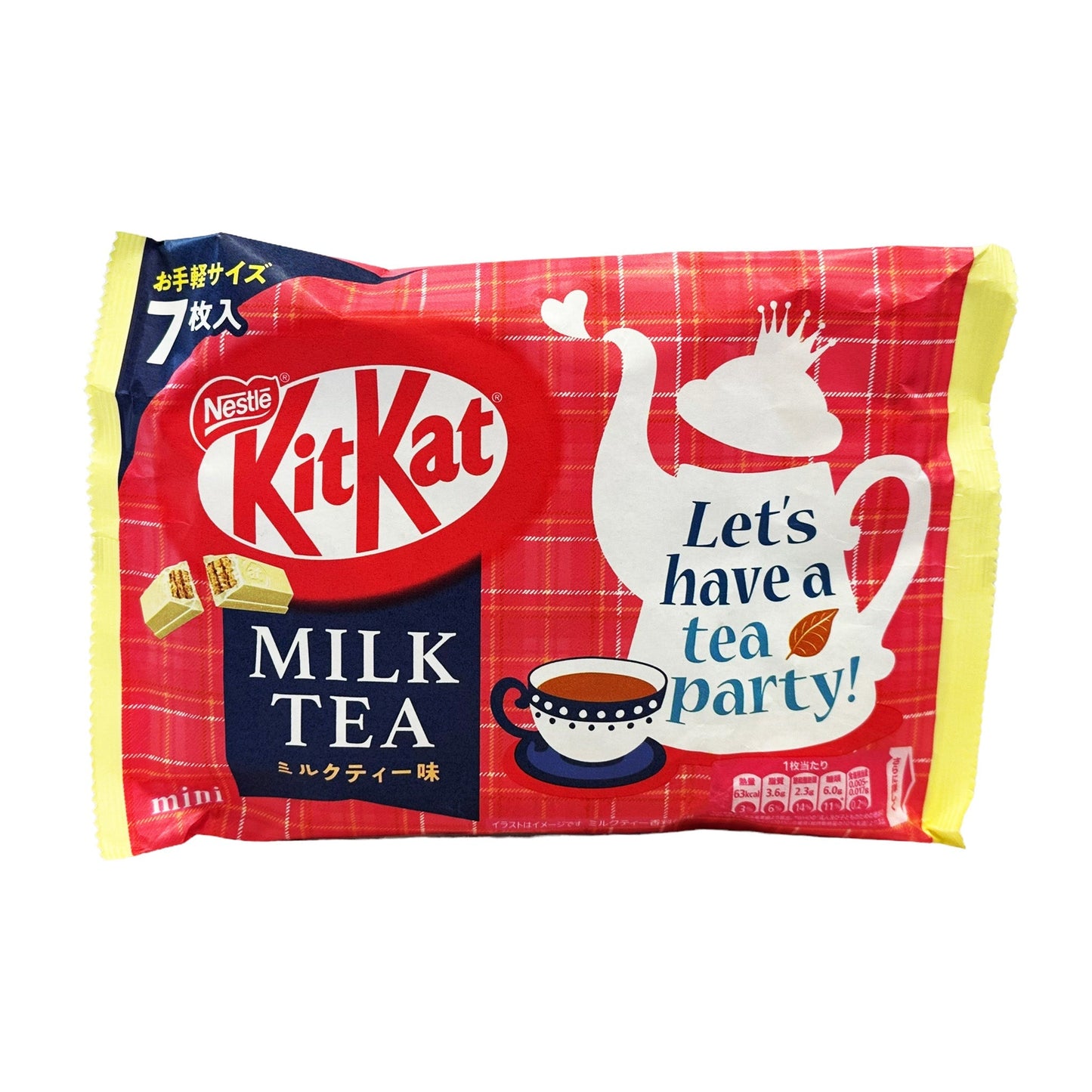 KitKat mini Milk Tea - zak 7 stuks THT 30-8-2024