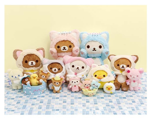 Rilakkuma Plush Set - Cat Public Bathhouse