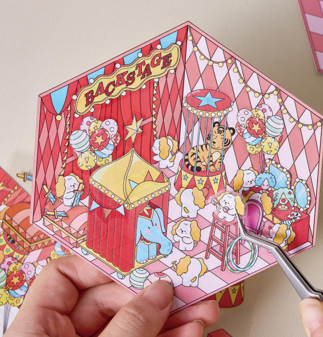 BYO Kawaii Sticker World - Rainbow Colors (Pick One) - DIY Sticker Scene Set