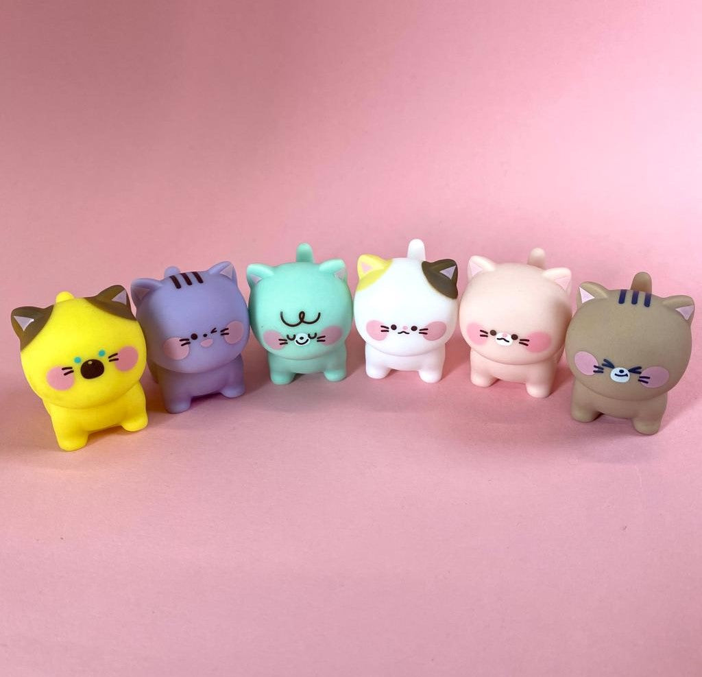 Mini Cat Rubber Figure - Pick One