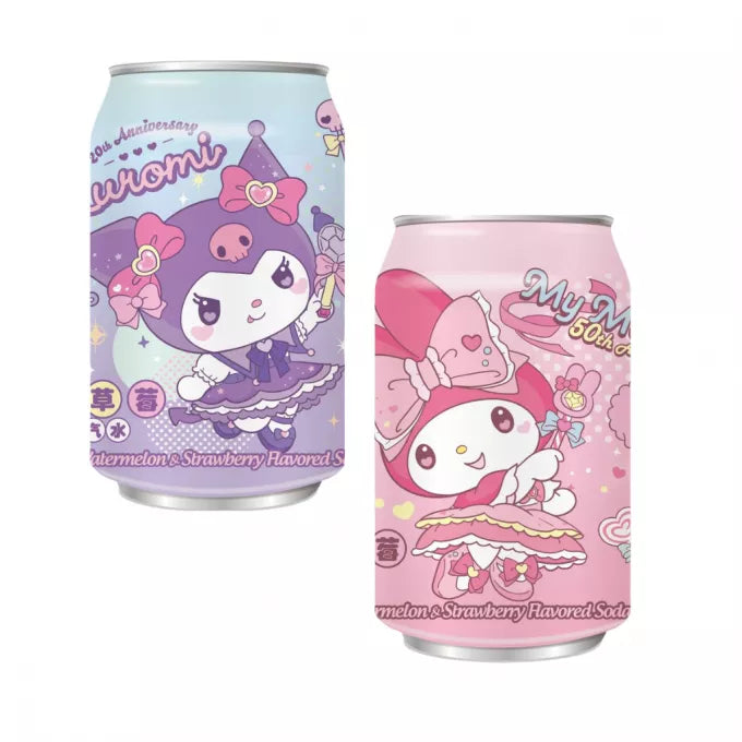 Sanrio Characters Sparkling Soda - Watermelon Strawberry Flavour