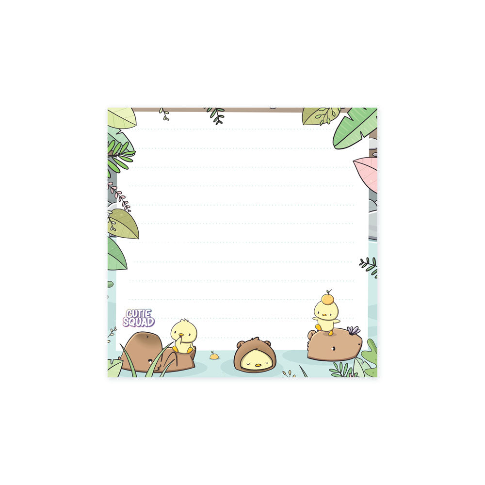 Mini Sticky Notes - Capybaras Bathing - CutieSquad