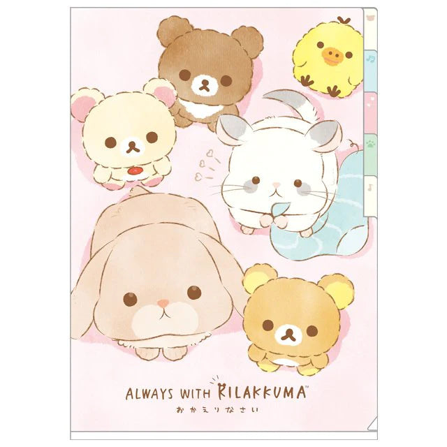 A4 insteekmap (5 tabbladen) Rilakkuma - Your Little Family