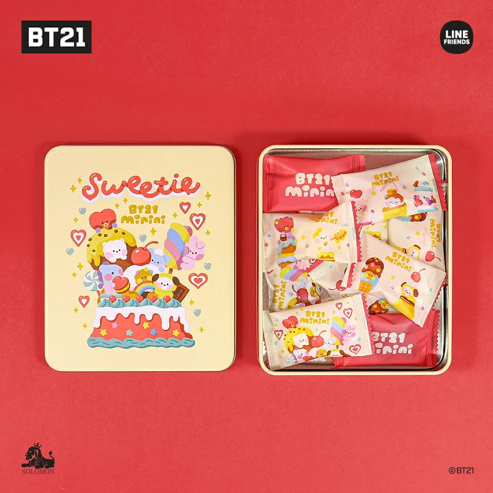 BT21 Character chocolates in bewaarblik met sleutelhanger