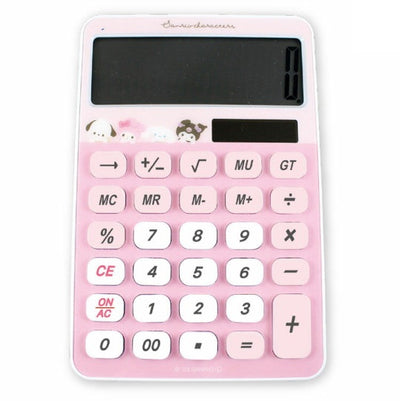 Sanrio Solar Power Calculator - Sanrio Characters Pink