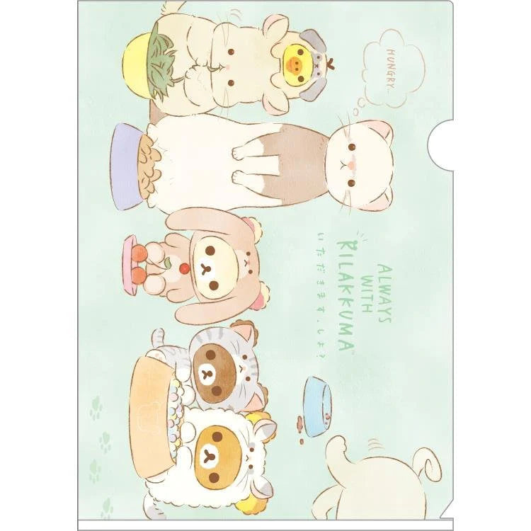 A4 Insteekmap - Rilakkuma - Your Little Family -Green