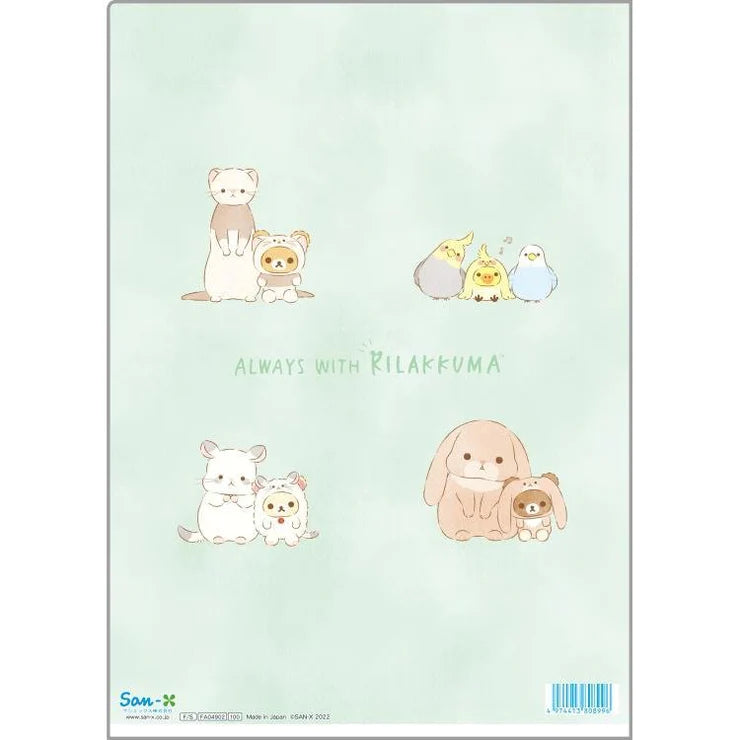 A4 Insteekmap - Rilakkuma - Your Little Family -Green