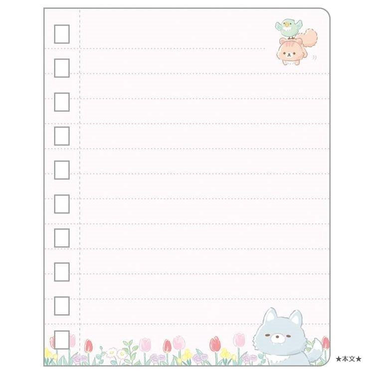 Notebook klein Rilakkuma Chairoi Koguma No Otomodachi - Pink