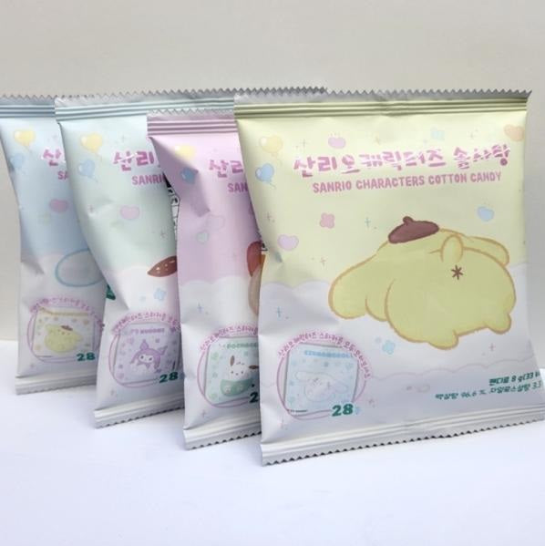 10 PCS BOX - Sanrio Cotton Candy Snack & Sticker THT 1-4-2026