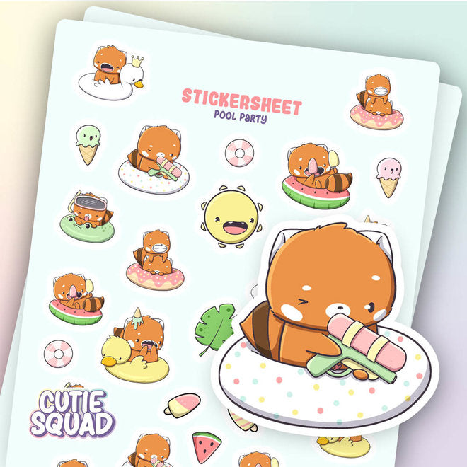 Stickervel - Pool Party - CutieSquad