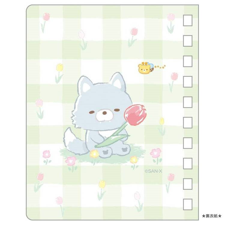 Notebook klein Rilakkuma Chairoi Koguma No Otomodachi - Green