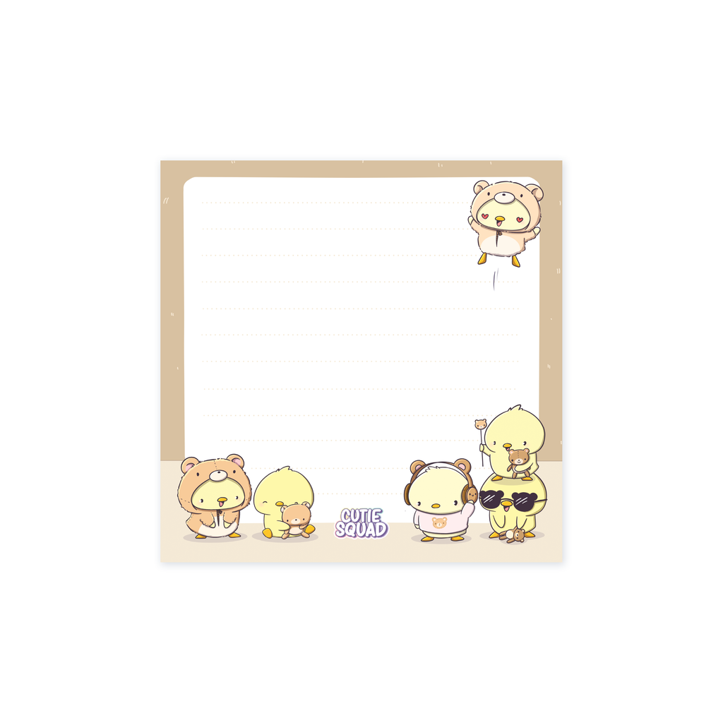 Mini Sticky Notes - Teddy Ducks - CutieSquad