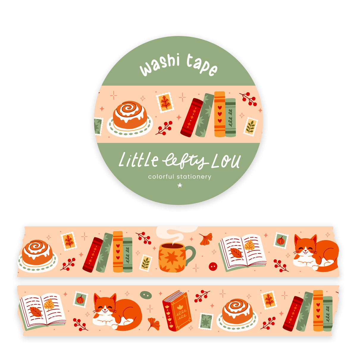 Washi Tape - Cosy Reading - Little Lefty Lou