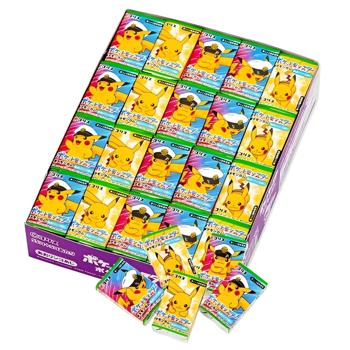 Pokémon Captain Pikachu Mini Kauwgumpjes - Doosje 60 stuks