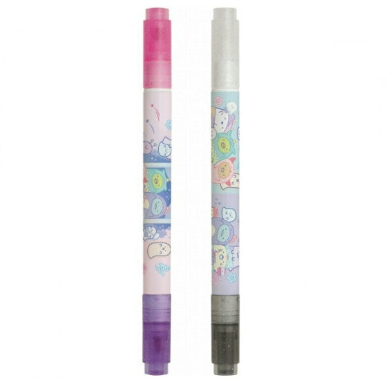 Mysterious Color Pen Set - Sumikkogurashi Ghost Night Park - Pink & Purple