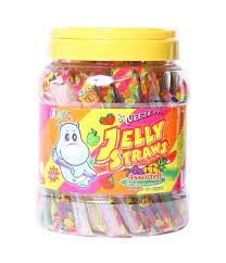 Jelly Straws Assorted Fruit Flavour Yellow Jar 1,4 kg