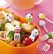 Kawaii Bento Lunchbox Prikkers en Vorkjes Panda Cupcakes - Bento Picks