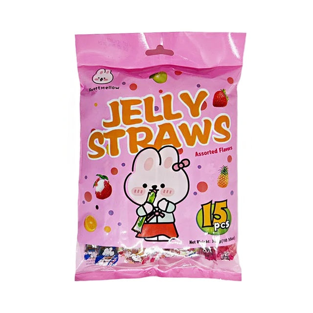 Large Pack Jelly Straws Assorted Fruit Flavour - 15 stuks