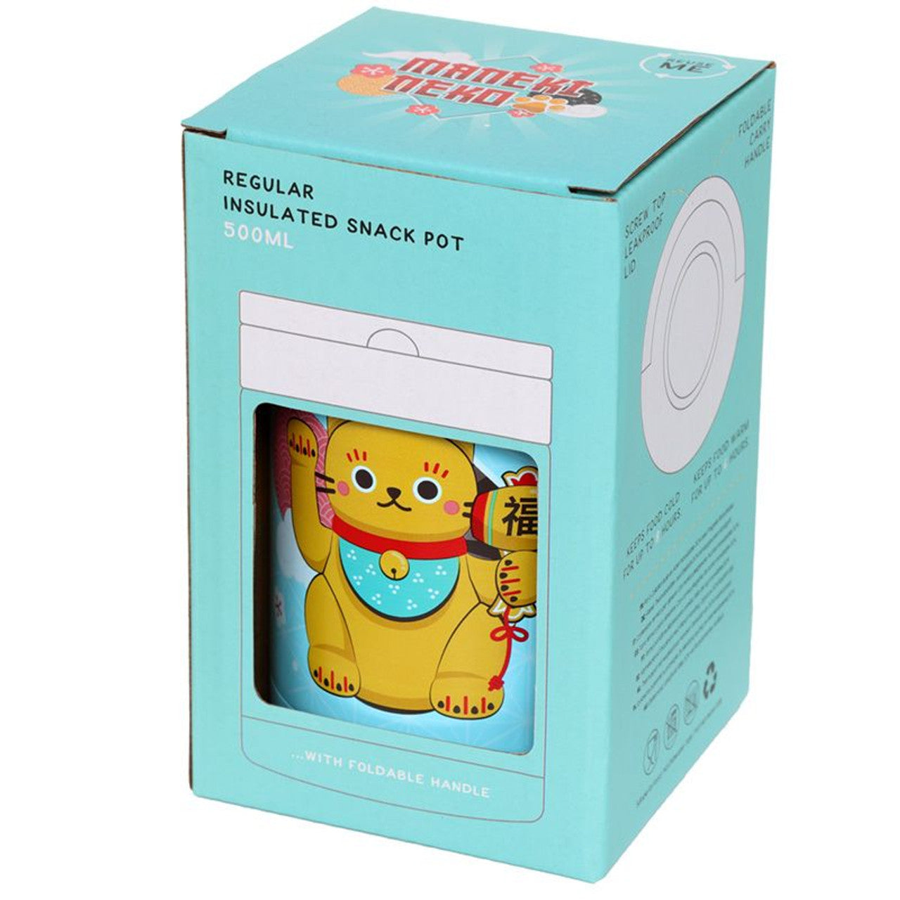 Snackpot Maneki Neko - RVS thermos-pot