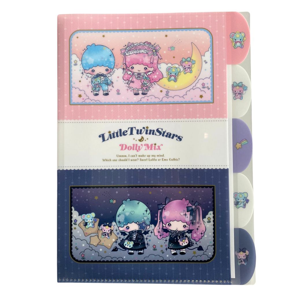 A4 Insteekmap (5 Tabbladen) Sanrio - Little Twin Stars