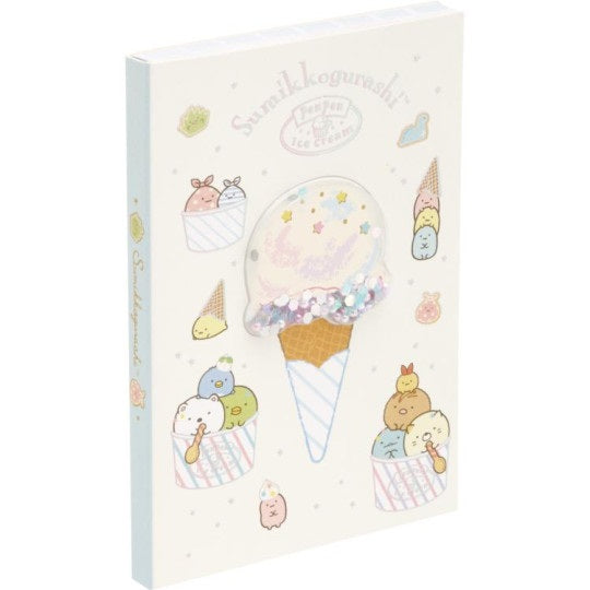 Memoblok Medium Shaking Glitter - Sumikkogurashi Ice Cream