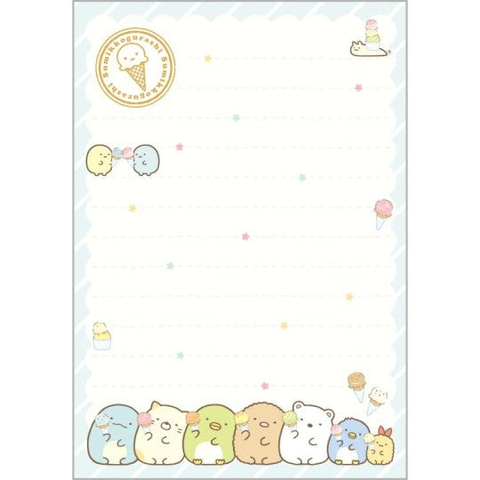 Memoblok Medium Shaking Glitter - Sumikkogurashi Ice Cream