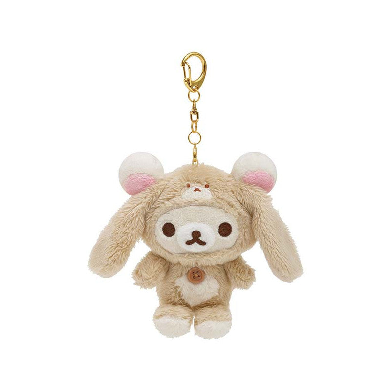 Small Plushie Rilakkuma - Your Little Family - Korilakkuma with Keychain