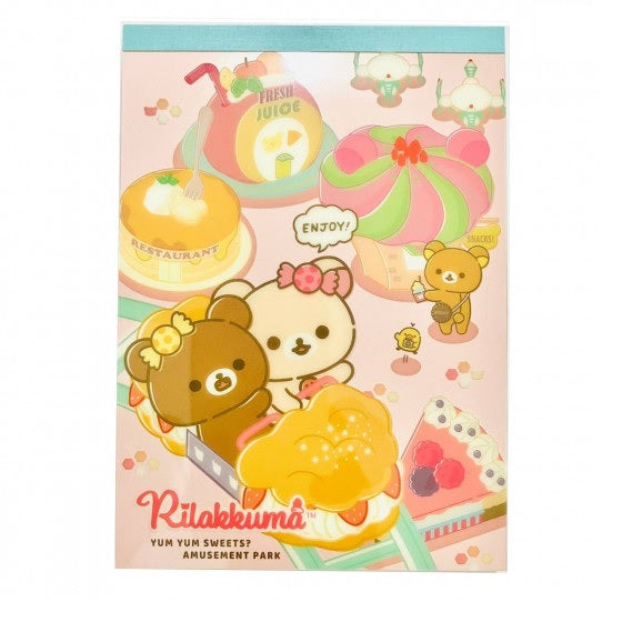 Memoblok groot - Rilakkuma Funny Amusement Park - Roller Coaster