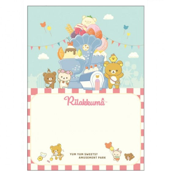 Memoblok groot - Rilakkuma Funny Amusement Park - Roller Coaster