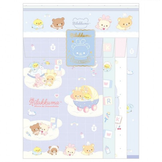 Briefpapierset - Rilakkuma Minna de Usausababy - Blue